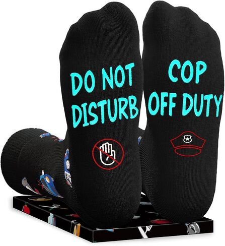 HAPPYPOP Unisex Fireman Socks Firefighter Socks Fire Socks, Firefighter Graduation Gifts Firefighter Gifts Fireman Gifts Firefighting Gifts Fire Chief Gifts in Kuwait