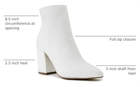 LONDON FOG Womens Evon Winter Ankle Bootie Block Heeled Ankle Boot in Kuwait
