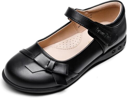 DREAM PAIRS Girls School Uniform Shoes Mary Jane Dress Flats SDFL2210K Black/Pu Size 6 Big Kid in Kuwait