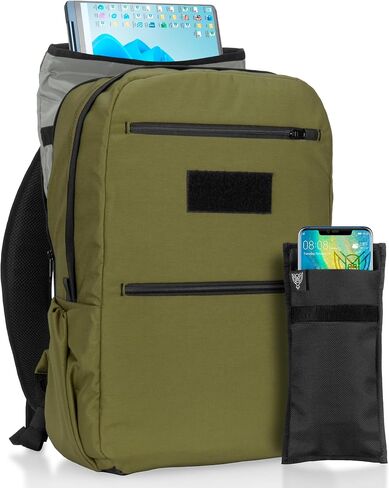 Xtreme Sight Line ~ Xecutive Transport Faraday Backpack/Small LITE Faraday Bag Combo ~ Shoulder Strap Included ~ Tracking/Hacking Defense ~ Stone in Kuwait