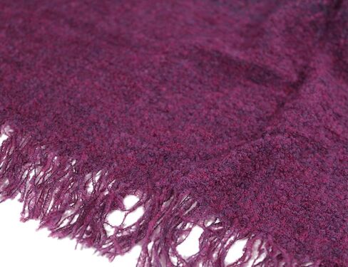 Ruana for Women Lambswool 54" x 72" Wild Berry Irish Made in Kuwait