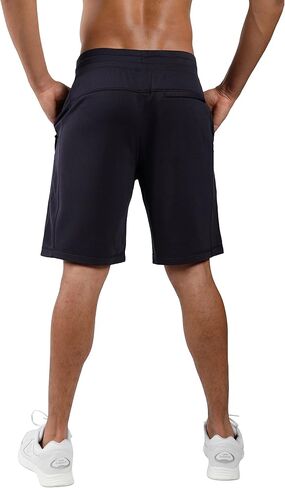 90 Degree By Reflex Mens Ultra Soft Terry Lounge Shorts with Drawstring and Side Pockets in Kuwait