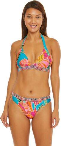 Trina Turk Women's Standard Poppy Braided Hipster Bikini Bottom-Cheeky Coverage, Swimwear Separates in Kuwait