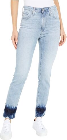 AG Adriano Goldschmied Women's Isabelle High Rise Straight Crop Jeans in Kuwait