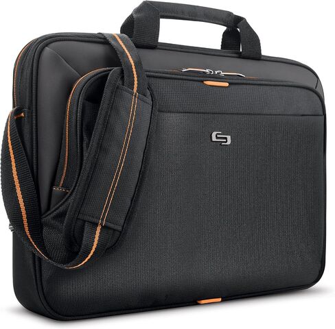 Solo Ace Slim Brief Laptop Briefcase, 13.3 Inch, Black, One Size in Kuwait