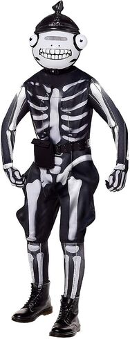 Spirit Halloween Fortnite Youth Fishskull Costume | Officially Licensed | Gaming Costumes | Skeleton Outfit | Fortnite in Kuwait
