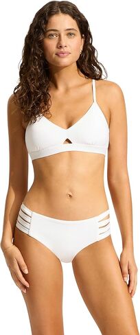 Seafolly Women's Active Hybrid Bralette Bikini Top Swimsuit with Center Keyhole Detail in Kuwait