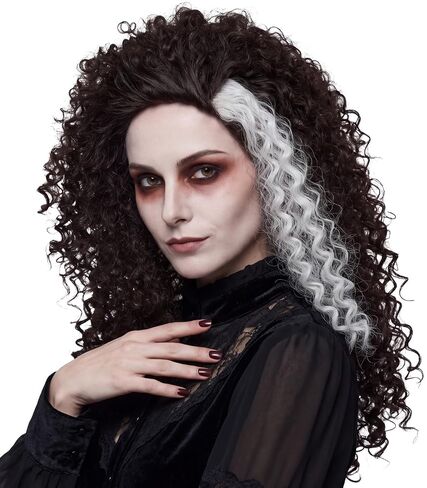 شعر مستعار ساحر من M MISS U HAIR شعر مستعار طويل بني أفريقي مجعد للهالوين شعر مستعار تنكري للنساء والفتيات باروكة تنكرية in Kuwait