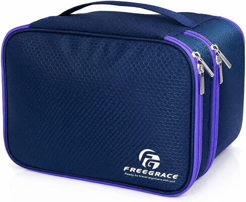 Travel Organizer Underwear Bag - Large Double Layer Packing Storage Bag – Fits Large Bra, Socks, Underpants, Cosmetic, Toiletry kit in Kuwait