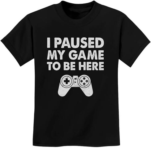 Gamer Shirt Gaming Apparel Gifts for Boys I Paused My Game Youth Kids Shirts in Kuwait