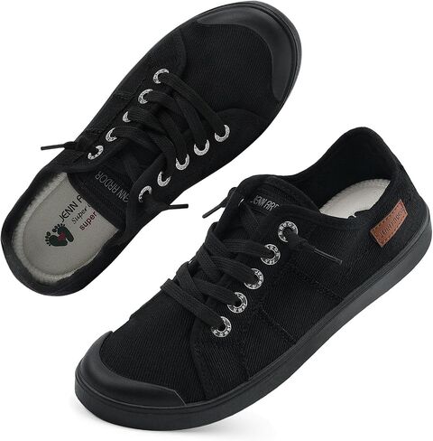 JENN ARDOR Women's Canvas Sneaker Slip-ons Loafers Shoes for Womens Fashion Casual Canvas Round Toe Soft Comfortable Walking Flats in Kuwait