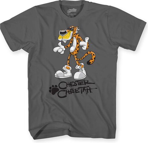 Cheetos Mens Chester Cheetah Shirt - Flamin Hot Chester Cheetah Graphic T-Shirt in Kuwait