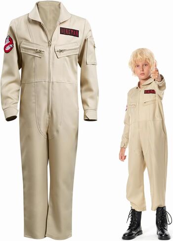 Meicogo Kids Venkman Costume Ghoul Hunter Cosplay Jumpsuit Outfit in Kuwait
