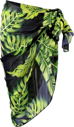 Ayliss Womens Swimwear Chiffon Printed Cover up Beach Sarong Pareo Bikini Swimsuit Wrap in Kuwait