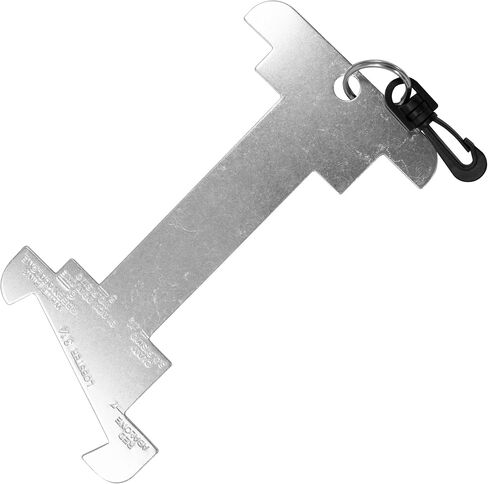 Scuba Diving Aluminum Abalone, Lobster and Clam Gauge with Clip, 9",White in Kuwait