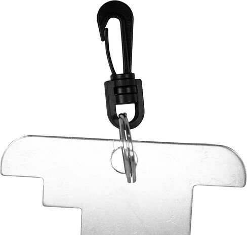Scuba Diving Aluminum Abalone, Lobster and Clam Gauge with Clip, 9",White in Kuwait
