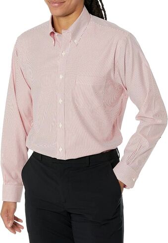 Brooks Brothers Men's Regular Fit Non-Iron Stretch Button-Down Collar Dress Shirt in Kuwait