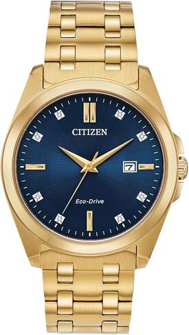 Citizen Men's Classic Peyton 3-Hand Eco-Drive Watch, Date, Sapphire Crystal, Diamond Markers in Kuwait