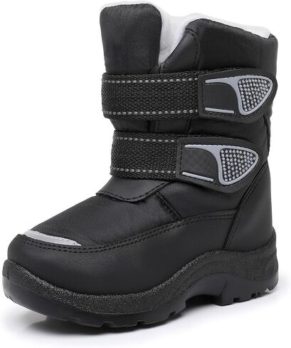 Blikcon Kids Boys Snow Boots Winter Waterproof Slip Resistant Cold Weather Boots (Toddler/Little Kid/Big Kid) in Kuwait
