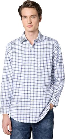 Brooks Brothers Men's Non-Iron Stretch Twill Ainsley Spread Collar Dress Shirt in Kuwait