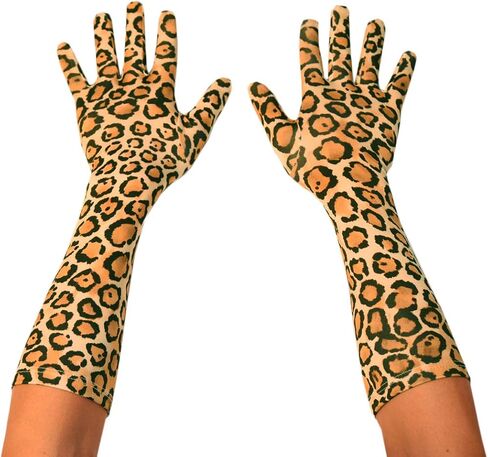 Seeksmile Leopard Spandex Gloves in Kuwait