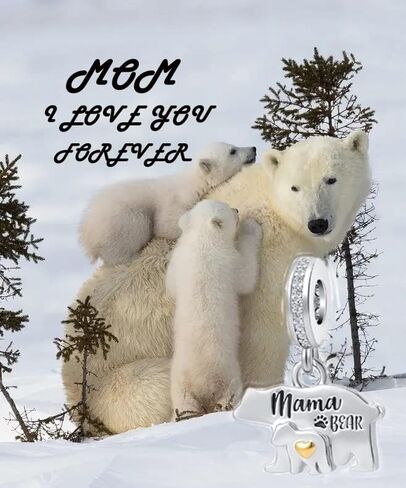GMXLin Animal Charms Dog Elephant Panda Mama Bear Charm Bead for Women Girl Bracelets in Kuwait