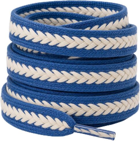 Lilybekind 3/5" Wide Thick fat shoe laces for sneakers boots flat replacement shoelaces shoe strings in Kuwait