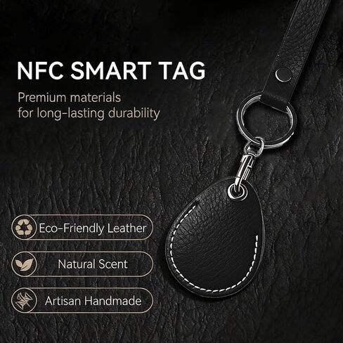 Temvue Access Card Holder RFID Key Fob Bag Key Chains NFC Smart Key Tag Card RFID Pod ID card protector common access card cover (Black) in Kuwait