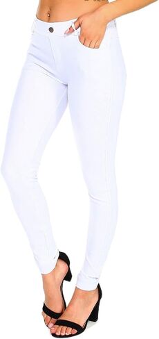 YELETE Women's Ultra Soft Classic Bermuda Shorts Capris Full Lenth Jeggings in Kuwait