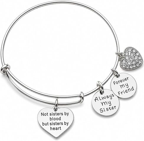 Infinity Collection Best Friends Bracelets- Not Sisters By Blood But Sisters By Heart Bracelet- Friend Jewelry- Gift for Friends in Kuwait