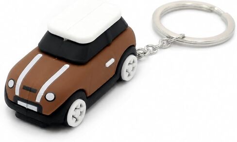 3D OM Keyring with MINI Silicone Model,, Stylish Cute Adorable, Silver Chain, Event Colors-Lemon, Brown, Cyan (Cyan) in Kuwait