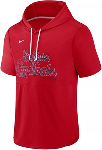 بلوفر بغطاء للرأس لفريق MLB بأكمام قصيرة من Nike للرجال in Kuwait