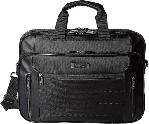 Kenneth Cole Reaction Keystone 1680d Polyester Dual Compartment 17" Laptop Business Portfolio, Black in Kuwait
