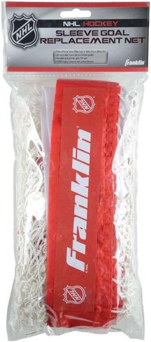 Franklin Sports NHL Hockey Goal Replacement Net - 50" Junior Size Goal Replacement Netting - Outdoor Street Hockey Goal Net - Easy Attach Youth Size Net - 50" x 42" x 26",White in Kuwait
