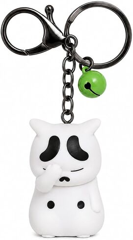 GAIORD Cat Keychain Charms, Key Ring Cute Key Chain Shy Chubby Kitten Trinket Bag Decor in Kuwait
