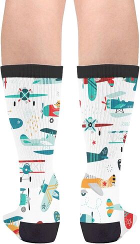 Unisex Fun Novelty Crazy Crew Socks Flute Music Dress Socks in Kuwait