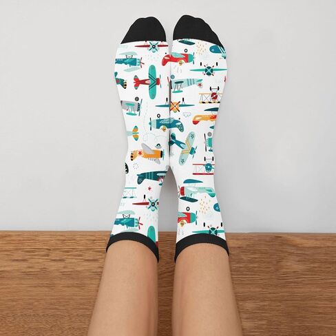 Unisex Fun Novelty Crazy Crew Socks Flute Music Dress Socks in Kuwait