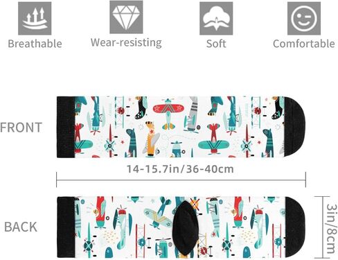 Unisex Fun Novelty Crazy Crew Socks Flute Music Dress Socks in Kuwait