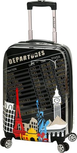 Rockland Departure Hardside Spinner Wheel Luggage, Assorted/Multicolor, Carry-On 20-Inch in Kuwait