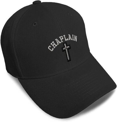 Baseball Cap Christain Chaplain Cross Embroidery Dad Hats for Men & Women 1 Size in Kuwait