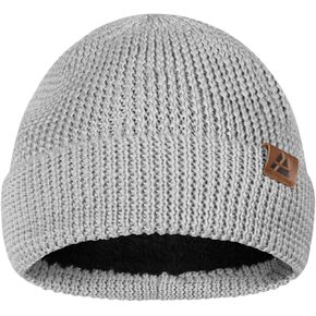 DANISH ENDURANCE Merino Wool Beanie, Fleece Lined Winter Hat for Men & Women Dark Grey 1-Pack in Kuwait