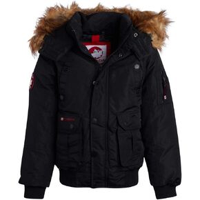 CANADA WEATHER GEAR Boys' Winter Coat – Heavyweight Bomber Parka Ski Jacket (Size: 4-20) in Kuwait