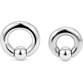 SCERRING PA Ring Captive Bead Rings Spring Action CBR Monster Screwball Rings 316L Surgical Steel Pierced Body Jewelry 2G 4G 6G 8G in Kuwait