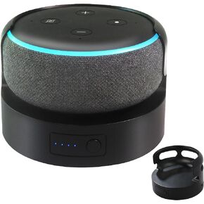 Blanou Echo Dot 3 Battery Base, Portable Dot 3rd Gen Google Mini 2 Battery Base, 10400 mAh 16 Hours Work Time, Black… in Kuwait