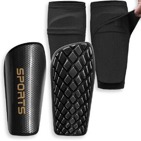 Soccer Shin Guards for Kids Youth Adults - Shin Pads and Sleeves with Optimized Insert Pocket for Boys Girls Men Women for Football Games - Protective Soccer Equipment in Kuwait