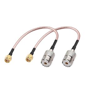Handheld Antenna Cable SMA Male to UHF SO-239 Female Connectors 6'' Pack of 2 for Amplifier in Kuwait