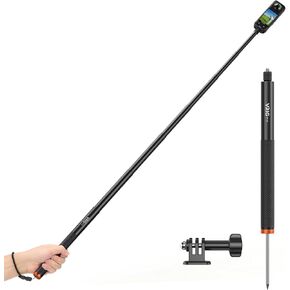 VRIG TP-13,131cm(51inch) Extension Selfie Stick for INSTA360 for GoPro 11 10 9 8 7, Insta Insta360 One X2 X One R EVO Action Cameras, Smartphone Gimbal Extension Pole for Sports Cam, Black in Kuwait