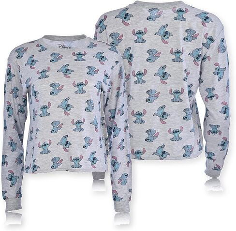 Ladies Lilo and Stitch Shirt - Ladies Classic Lilo and Stitch Tie Dye Skimmer Long Sleeve T-Shirt in Kuwait