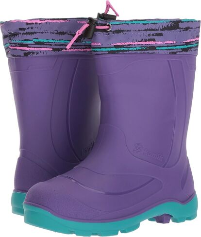 Kamik Snobuster2 Snow Boot, Charcoal/Lime, 1 M US Little Kid in Kuwait