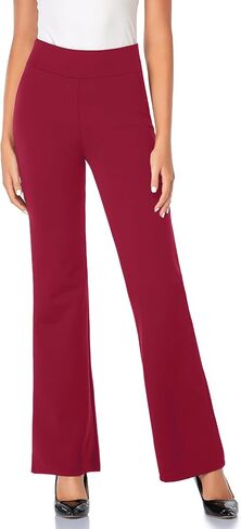 Tapata Women's 28''/30''/32''/34'' High Waist Stretchy Bootcut Dress Pants Tall, Petite, Regular for Office Business Casual Black, Pinstripe,S in Kuwait